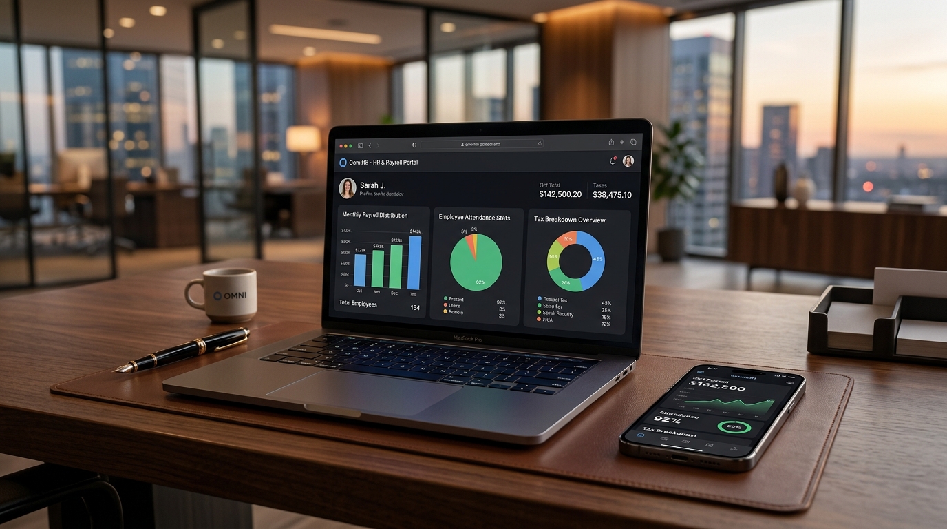 AI-Based HR & Payroll Portal Mockup